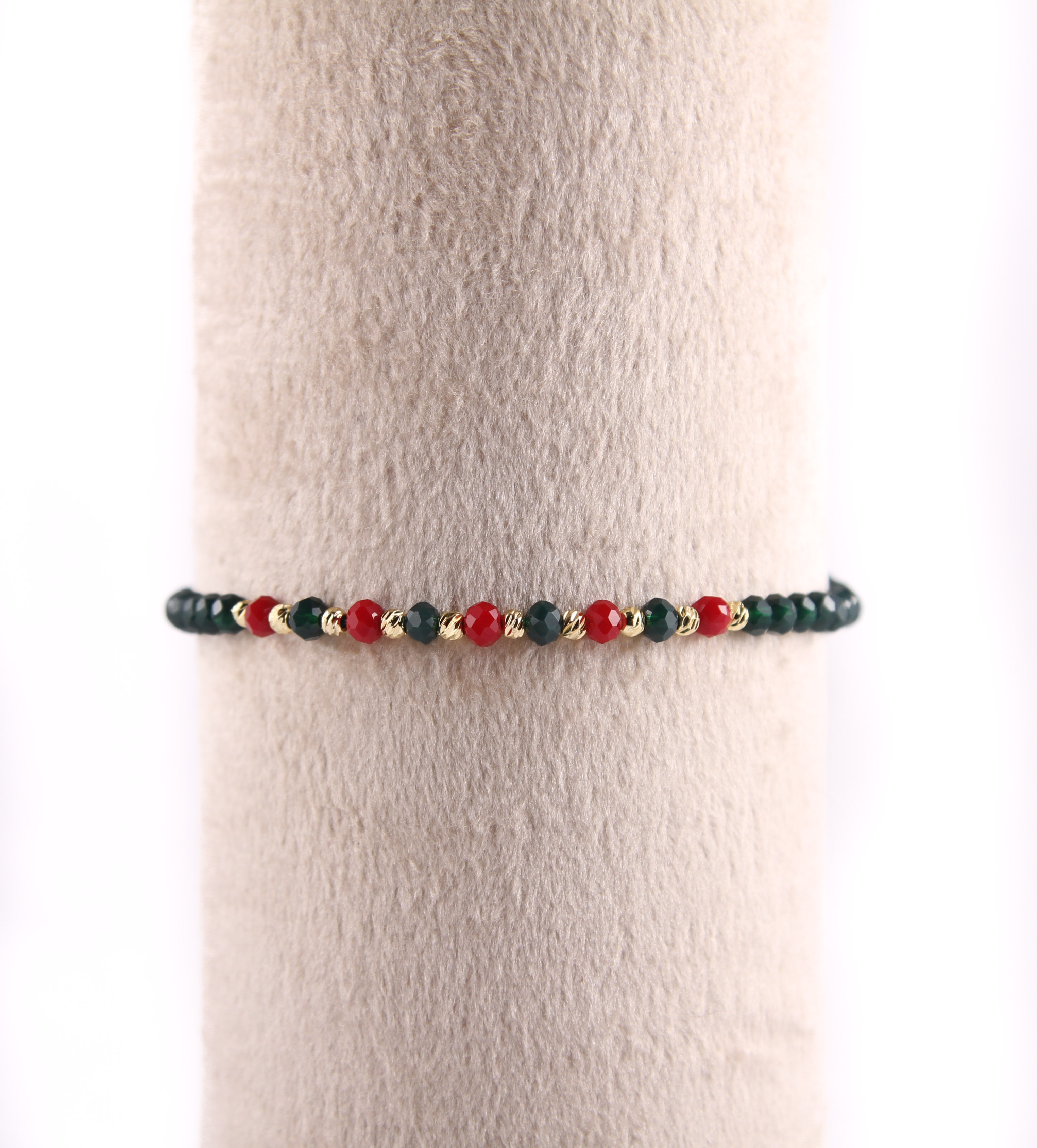 Bracelet perles tricolore tradition